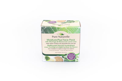 Moisture-Plus Face Pack with Moringa and Moroccan Clay Pure Naturelle: restores moisture, 100% natural