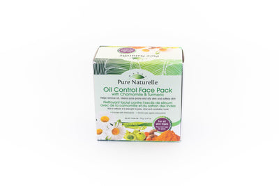 Oil Control Face Pack Pure Naturelle: natural oil for skin with Chamomile & Turmeric for  all skin types