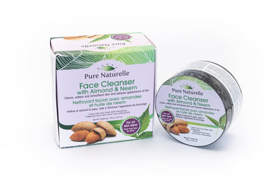 Face Cleanser with Almond & Neem Pure Naturelle: 100% natural facial cleanser for blackheads