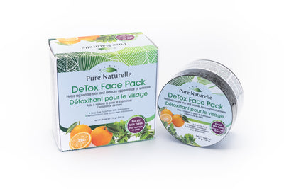 Natural DeTox Face Pack Pure Naturelle 100%: soap free cleanser, reduces dark spots, for all skin types