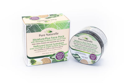 Moisture-Plus Face Pack with Moringa and Moroccan Clay Pure Naturelle: restores moisture, 100% natural