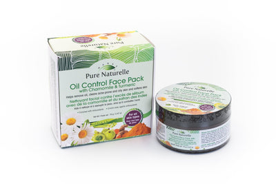 Oil Control Face Pack Pure Naturelle: natural oil for skin with Chamomile & Turmeric for  all skin types