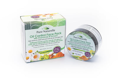 Oil Control Face Pack Pure Naturelle: natural oil for skin with Chamomile & Turmeric for  all skin types