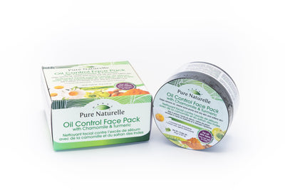 Oil Control Face Pack Pure Naturelle: natural oil for skin with Chamomile & Turmeric for  all skin types