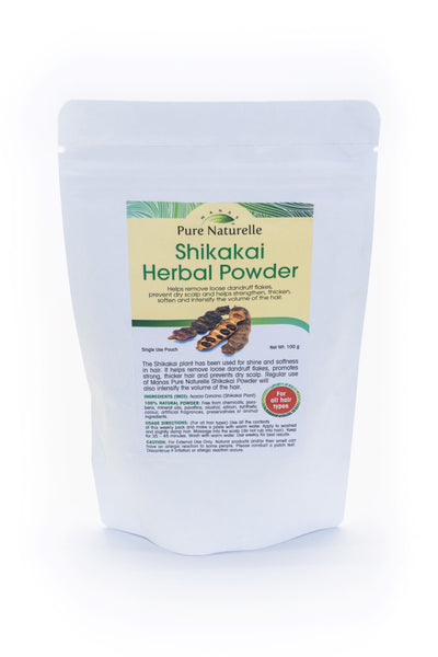 Shikakai Herbal Powder Pure Naturelle 100%: powder for dandruff, fry scalp, thicknes, all hair types