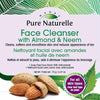 Face Cleanser with Almond & Neem Pure Naturelle: 100% natural facial cleanser for blackheads