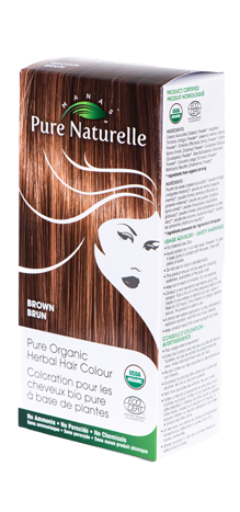 BROWN - Pure Organic, Manas PURE NATURELLE Herbal Hair Colour - USDA Approved, Certified Organic By ECOCERT SA