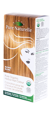 BLONDE Hair Dye Pure Naturelle: Herbal Hair Colour - USDA  Approved, Certified Organic By ECOCERT SA