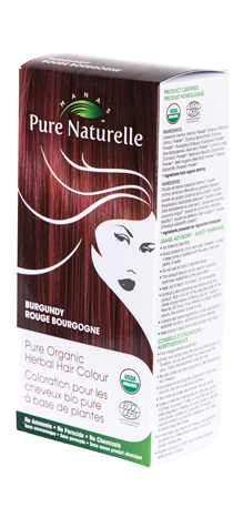 BURGUNDY Hair Dye Pure Naturelle: Herbal Hair Colour - USDA  Approved, Certified Organic By ECOCERT SA